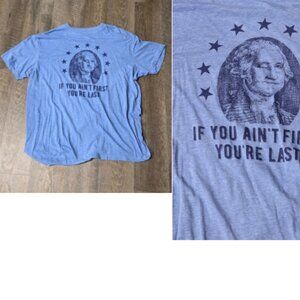 George Washington T-Shirt USA Shirt Size XL 60% Cotton 40% Poly NWOT